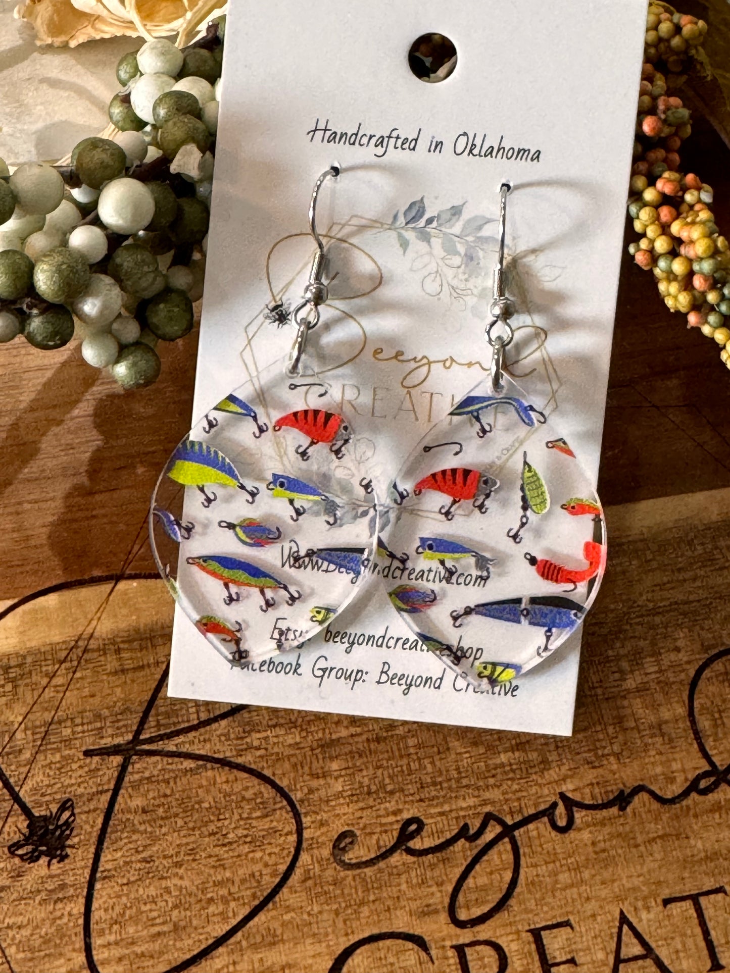 Fishing Tackle Earrings