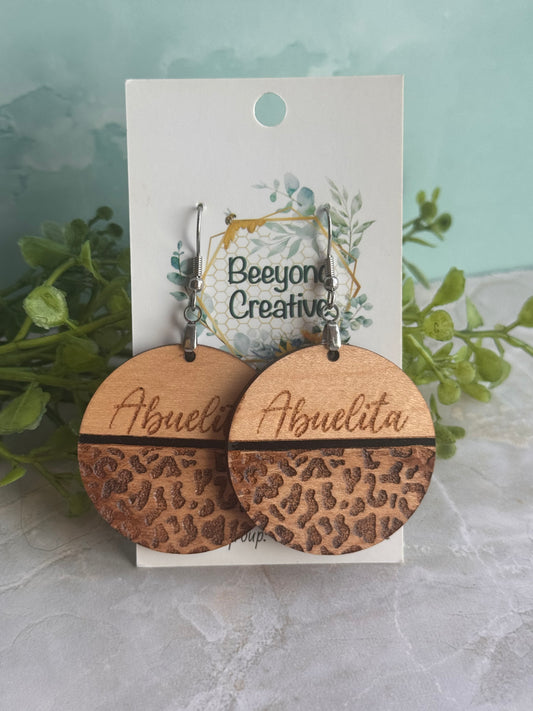 Abuelita Wood Earrings