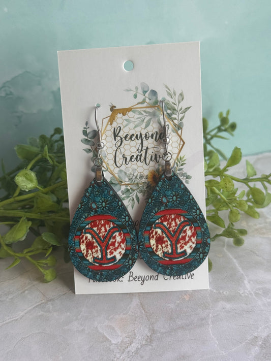 Printed Yellowstone Earrings