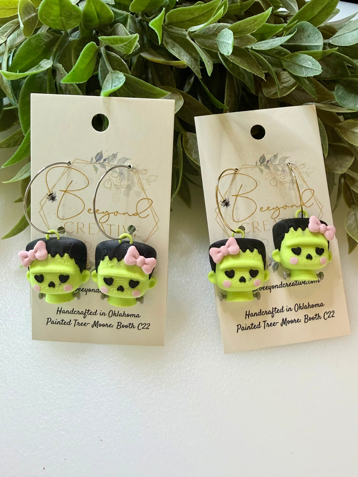 Frankenstein Earrings- 3D Printed
