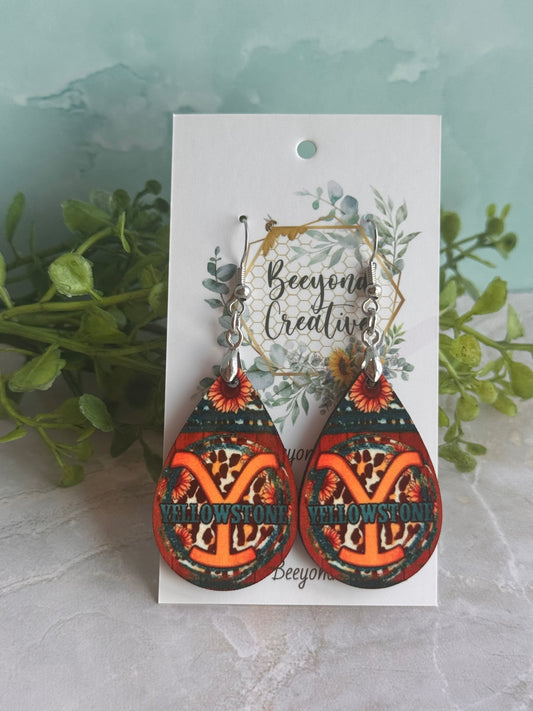 Printed Yellowstone Earrings