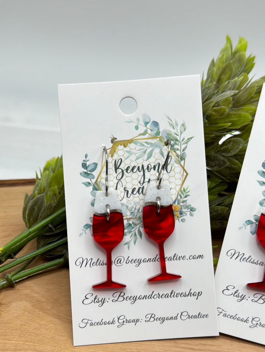 Wine Glass Earrings