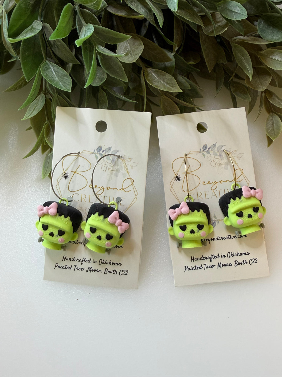 Frankenstein Earrings- 3D Printed